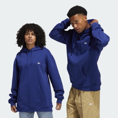 Size 2Xs- Adidas Unisex HEAVYWEIGHT SHMOOFOIL HOODIE, Victory Blue.