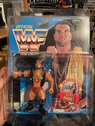 WWF MOC Hasbro Series 10 Razor Ramon Black And Red...