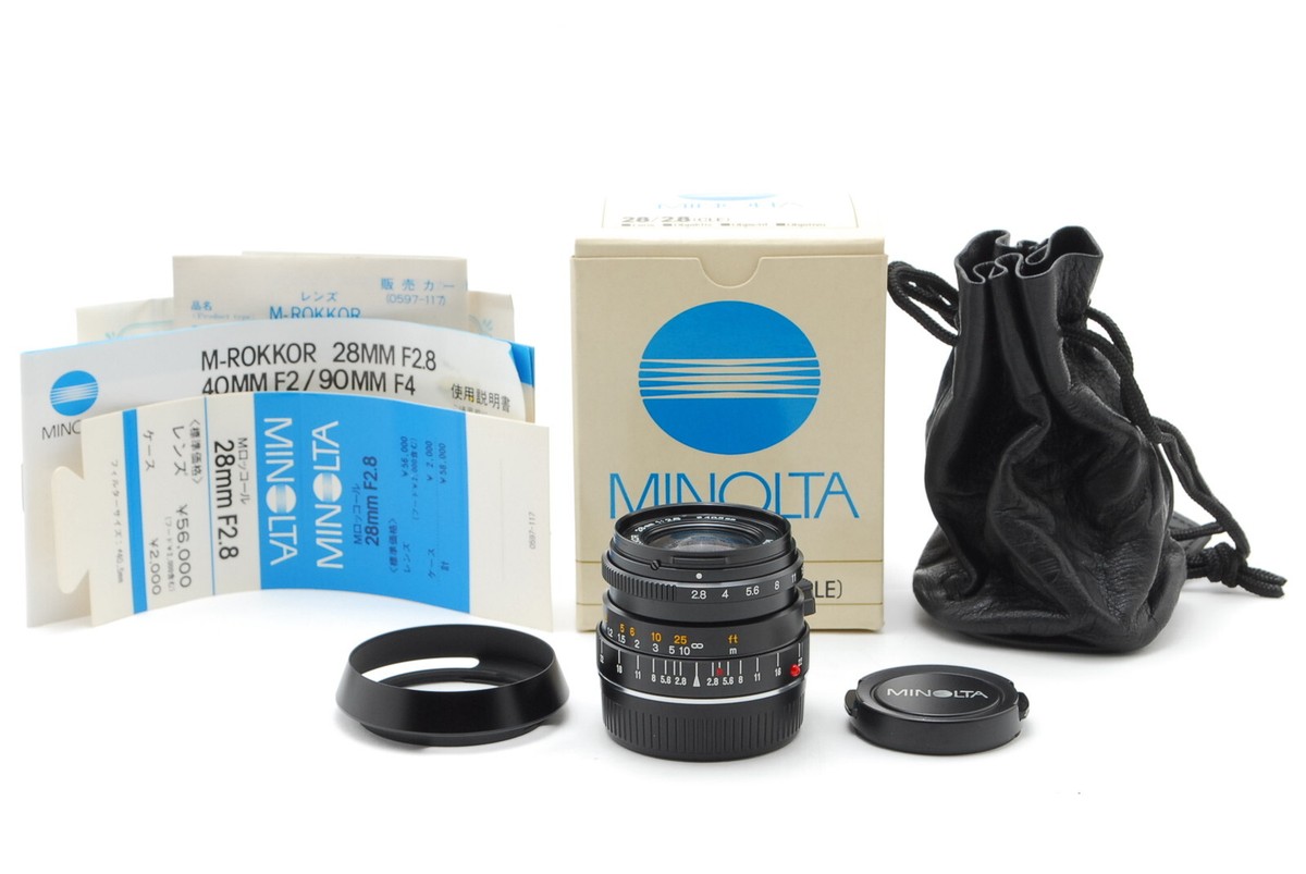 ミノルタ M.ROKKOR 28mm F2.8 ライカ CL CLE用レンズ Vintage Minolta