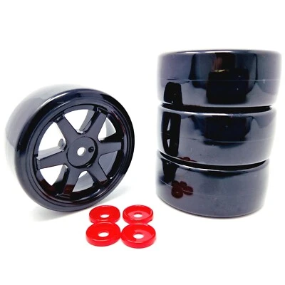 MJX Hyper Go 14301 14302 Drift Wheels Pre-glued 4 Pack - Part Number 1415C