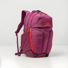 The North Face Women's Surge Laptop Backpack Boysenberry Light Heather/fiery Red