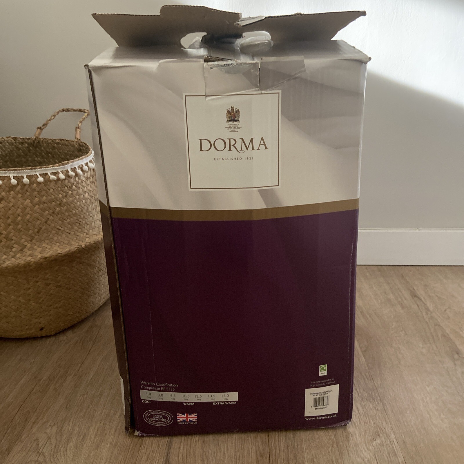 Dorma Hungarian Goose Feather Duvet King size 10.5 Tog In Box New