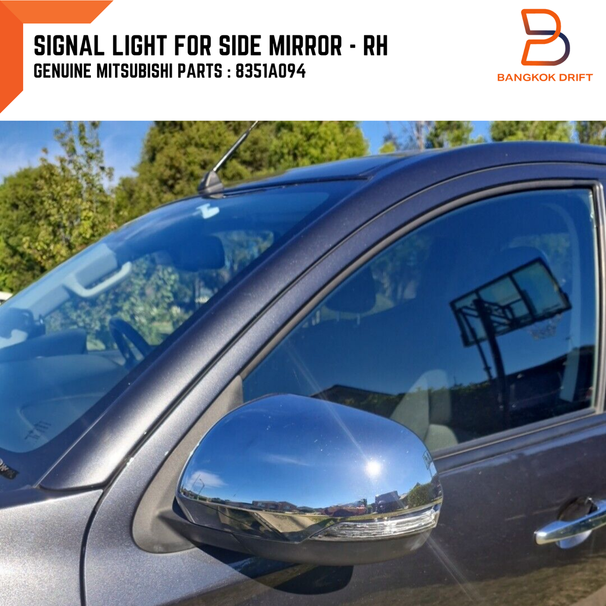 8351A094 RH RIGHT TURN SIGNAL LIGHT MIRROR FOR MITSUBISHI TRITON