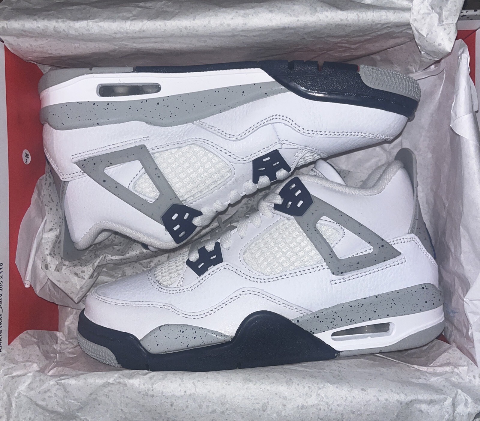 Nike Air Jordan 4 Retro GS ‘Midnight Navy’ Size 4.5Y 408452 140 Brand New OG ALL