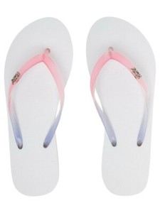 Roxy Mujeres Flip Flop. viva Gradiente De Goma Blanca Tangas Playa Niñas  Sandalias S21 | eBay