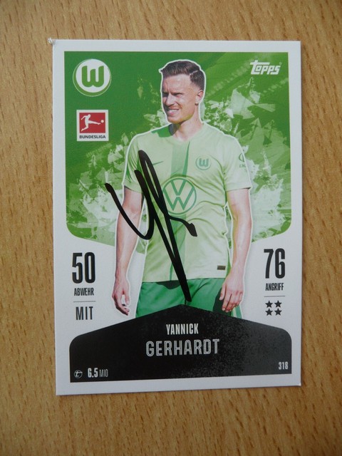 Topps Match Attax Bundesliga 2024/25 Yannick Gerhardt #318 original signiert