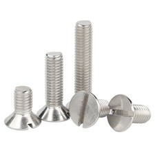 M1.6 - M8 SLOTTED COUNTERSUNK MACHINE SCREWS A2 STAINLESS STEEL SLOT CSK BOLTS