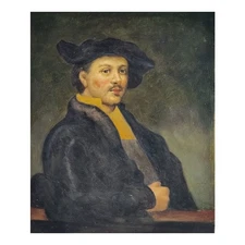 Hand Painted Square - Oil on Canvas 50x60 CM - Made in Italy - L