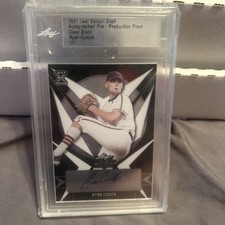 2021 Leaf Valiant Draft HG PP Proof PP Blue Ryan Cusick Autograph RC 1/1 Auto