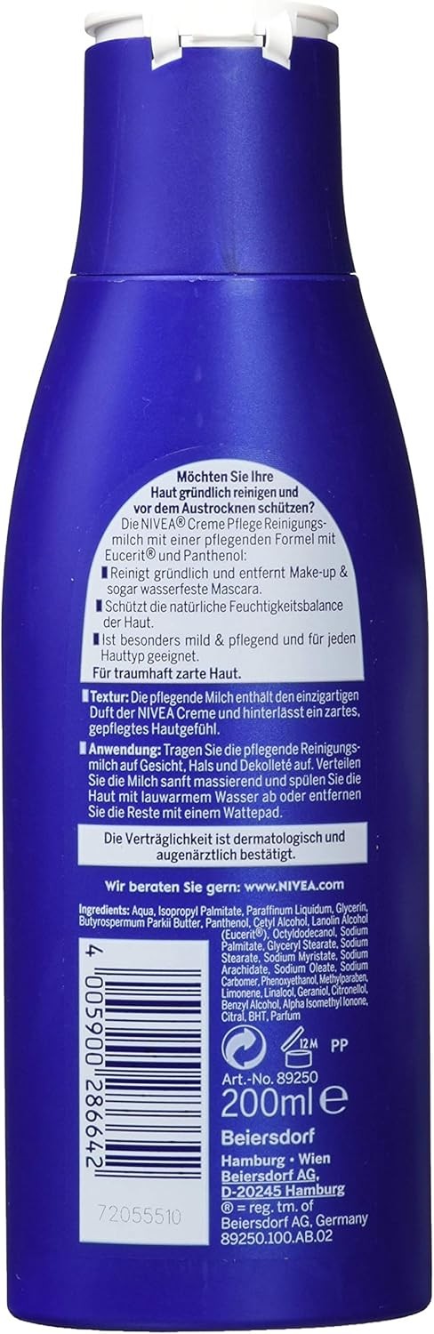 NIVEA LATTE DETERGENTE VISO CREMA PFLEGE 200ML- 1 FLACONE
