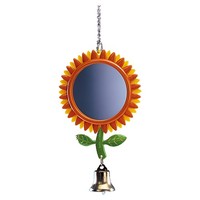 Nobby Blumen Spiegel FüR VöGel, 24 Cm, Mit Glocke, Kunststoff Spielzeug