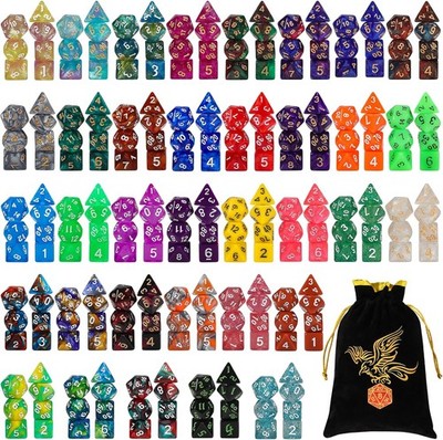 Würfel Set 245 Stück 35x7 Farben D20 D12 D10 D8 D6 D4 DND RPG Pathfinder