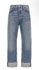 AGOLDE Fran Women s High Rise Straight Cuffed Jeans Size 29 Button Fly