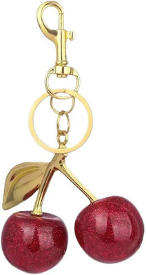 Cherry Bag Charm-Anhänger für Geldbörsen, Schlüsselanhänger, Kunstperlen, Geldbö