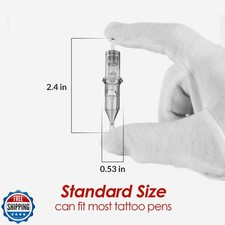 Wormhole Tattoo Cartridge Needles 3RL Tattoo Cartridges Professional Disposab...