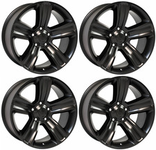 New Set Of 4 20 X 9 Satin Black Wheel Rim 2013-2024 For Dodge Ram 1500 Classic