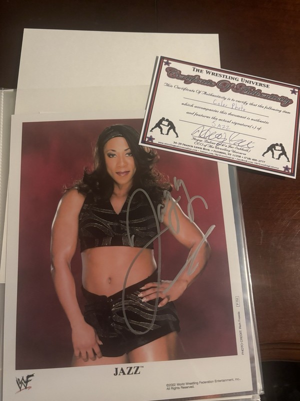 Jazz Autographed 8x10 Photo WWF WWE WCW DIVA WRESTLER