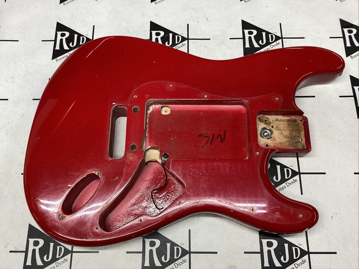 1984 Fender USA American Stratocaster Electric Guitar Body Red | eBay