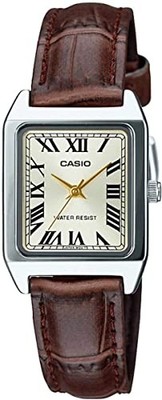 Casio Standard Quartz Women's Watch LTP-V007L-9B Light Champagne Gold/Brown
