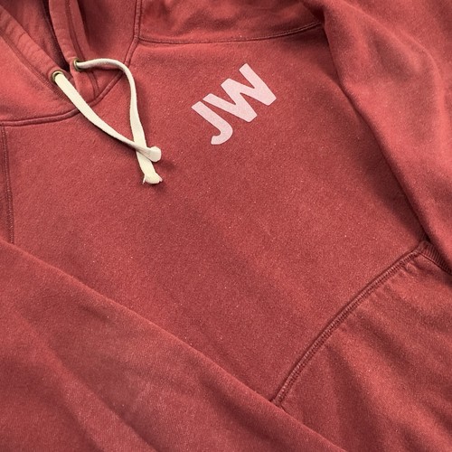Jack Wills Hoodie Red Marl Men’s Size Small Back Print VGC JW Physical Training - Picture 3 of 7