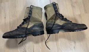 Vintage Vietnam War era US Army M-1966 Tropical Jungle Combat Boots Size 11R