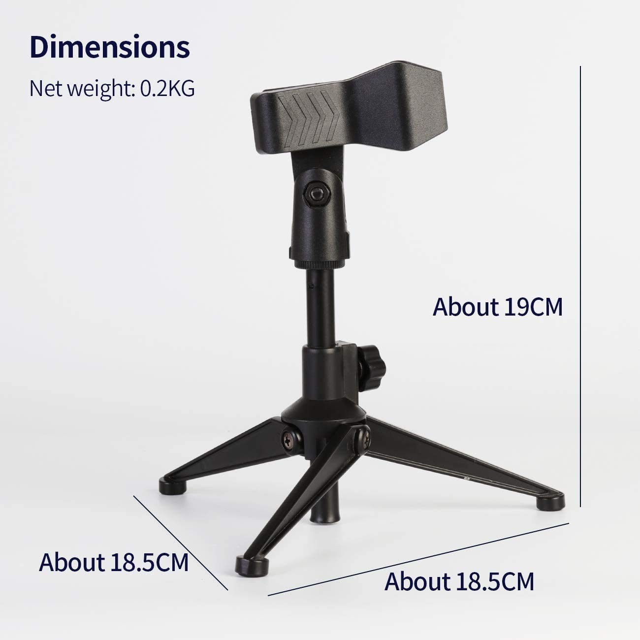 Support micro de bureau pliable pour visioconférence et podcast - 2
