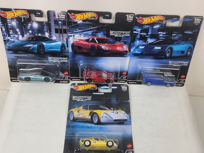Hot Wheels Exotic Envy Car Lot of 4 Bugatti McLaren Koenigsegg Alfa Romeo New