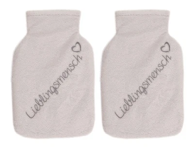 ITSISA Taschenwärmer Lieblingsmensch mit Fleecebezug, 2er Set - Handwärmer wiederverwen