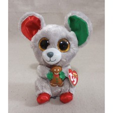 Ty Beanie Boos 2016 Mac Mouse Holiday Plush