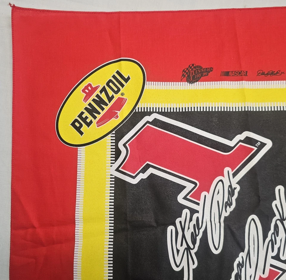 Новый из старых запасов винтажный флаг бандана Nascar Steve Park Pennzoil Earnhardt круг победителя 211⁄2" - Изображение 4 из 4