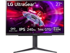 LG Ultragear 27" QHD 2K 1440P 240Hz IPS with AMD FreeSync Premium  G-Sync