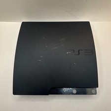 Charcoal Black Sony PlayStation 3 Slim CECH-2001A 120GB HDD Console Only