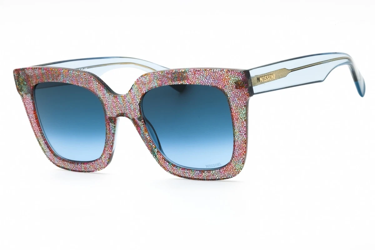 M Missoni MMI 0101/S 03YZ JP Sunglasses Palladium Square Frame, Green Lenses Missoni Square Sunglasses for Women for sale | eBay main image 3