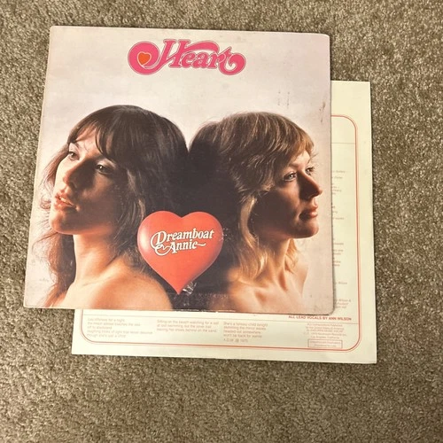 Heart Dreamboat Annie Vinyl LP Mushroom Records 1976 Orig Press MRS-5005 Insert
