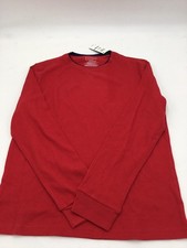 Club Room Men's Waffle Pajama TShirt Jester Red Medium