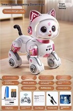 Remote Control Walking Robot Cat Toy, Electric Meowing Pet Gift for Girls Boys