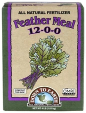 Down to Earth Organic Feather Meal Fertilizer Mix 12-0-0 4 lb