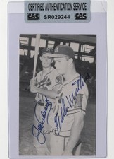 CAS Certified 1985 Baseball Photo Classics Postcards Joe Adcock Sealed HOF n8a
