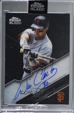 2020 Topps Chrome Black Chrome Black Auto Will Clark #CBA-CLK Auto 5m1