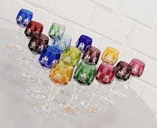 Nachtmann Antika Bleikristall R&ouml;mer Lik&ouml;r Glas Diamantschliff verschied. Farben