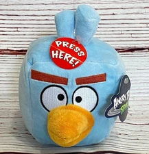 New 2010 Angry Birds Space Ice Cube Lite Blue Plush Toy - No Sound Commonwealth
