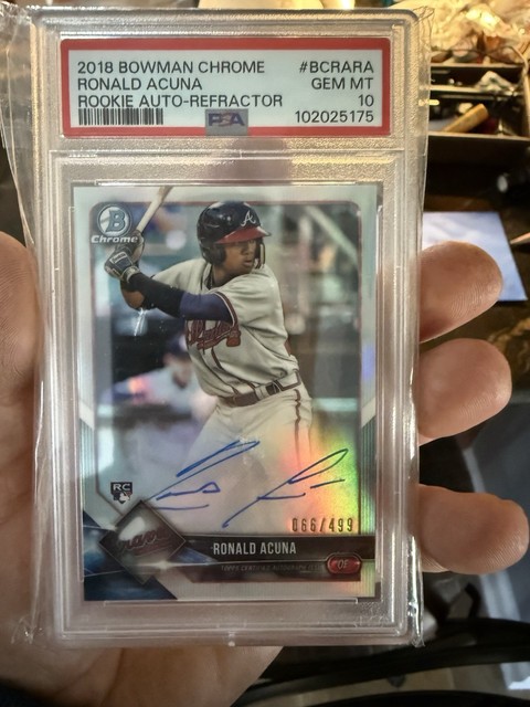 Ronald Acuña Jr. 2018 Bowman Chrome Rookie Autographs