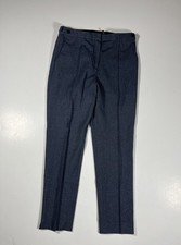 Theory Womens Pants Slim-Fit Dark Blue Trousers Size 6 Tapered Leg 30x27 