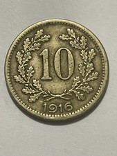 👀AUSTRIA 1916 10 HELLER COIN SCARCE ANTIQUE 👀