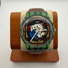 Image of Swatch Swiss Skeleton Dial Green Tarta- £49.99