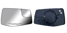 Replacement Passenger Right Side Door Mirror Glass Flat Heated with Convex Bl...