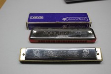 Mundharmonika 2 Stück melodia Koncertino und andere