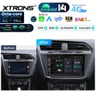Android 14 9" Car GPS Stereo Radio 4+64G 4G LTE For VW Jetta Tiguan Atlas Golf