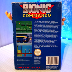BIONIC COMMANDO NINTENDO NES VERSIONE PAL A MATTEL ITALIANO CIB DA COLLEZIONE
