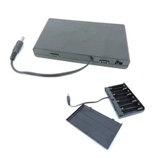 12V 8 solt AA Battery Holder Case Pack DC male 5.5x2.1mm plug Switch